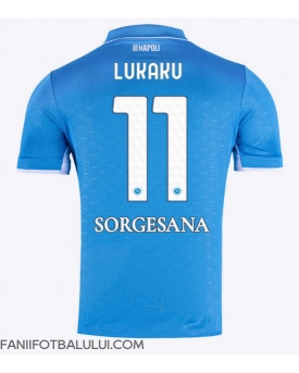 SSC Napoli Romelu Lukaku #11 Tricou Fotbal Replică 2024-25 Barbati Acasa